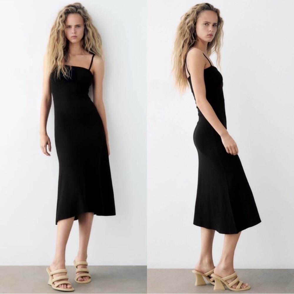 ZARA KNIT MIDI DRESS - NEW WITH TAGS!